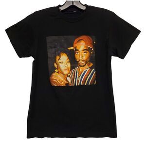 2PAC Shirt Adult Medium Black Hip Hop Rap Legend Merch CROSS COLOURS